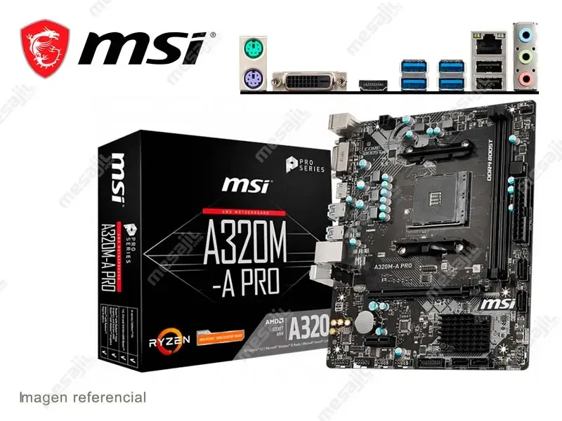 PLACA MSI AMD A320M-A PRO ADM AM4 DDR4/SATA /HDMI