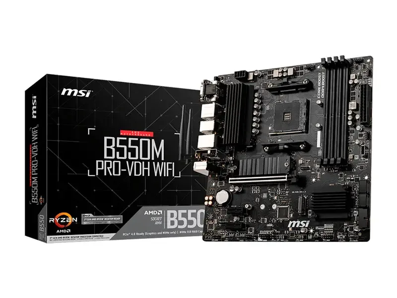 PLACA MSI AMD B550M PRO-VDH  WIFI DDR4 Micro ATX