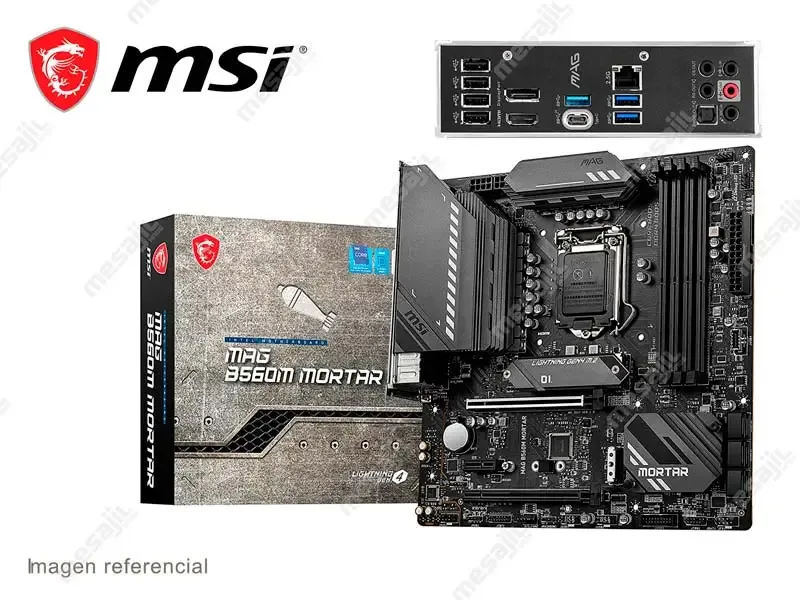 Placa MSI MAG B560M MORTAR LGA 1200 4x DDR4 5066 1X PCIe 3.0/DP/HDMI