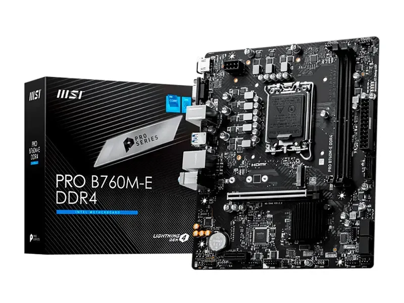 Placa MSI PRO B760M-E DDR4 LGA1700 mATX/HDMI/VGA