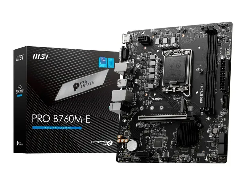 Placa MSI PRO B760M-E DDR5 LGA1700 mATX/HDMI/VGA