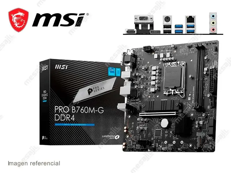 Placa MSI PRO B760M-G  DDR4 LGA1700 HDMI/DP/VGA