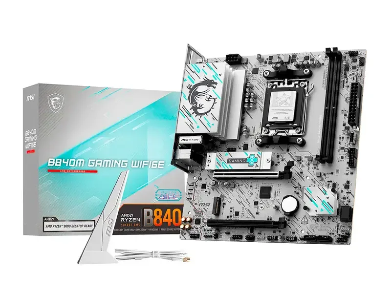 Placa MSI PRO B840M Gaming WIFI6E DDR5 AM5 AMD mATX/HDMI/DP/RJ-45