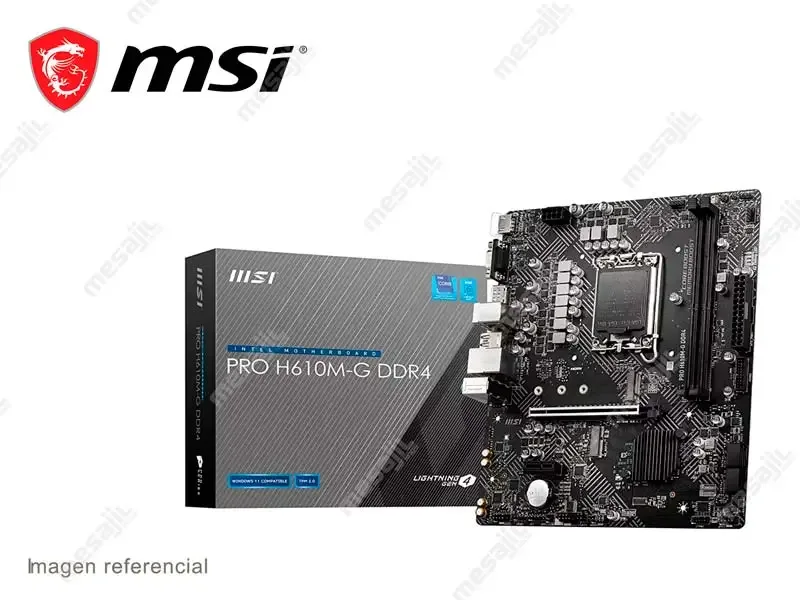Placa MSI PRO H610M-G LGA1700 DDR4 HDMI/VGA/2xDIMM