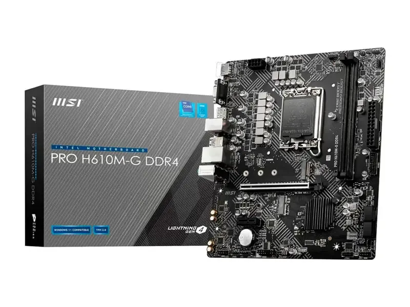 Placa MSI PRO H610M-G LGA1700 DDR4 HDMI VGA DP