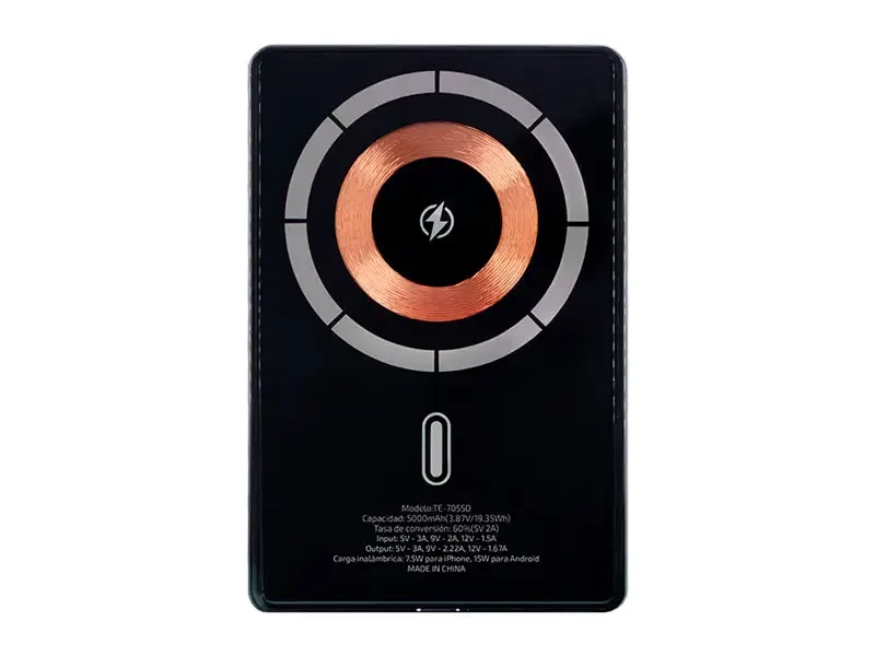 Powerbank TEROS TE-7055D 5000 mah Negro