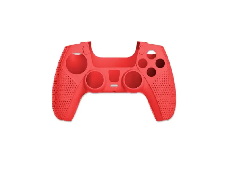 Protector De Silicona Para Mando PS5 Dualsense AKSW-181 Blanco-Rojo