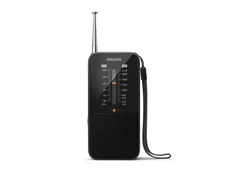 Radio Philips FM/AM portátil TAR1509 AUX/IN 3.5mm Black