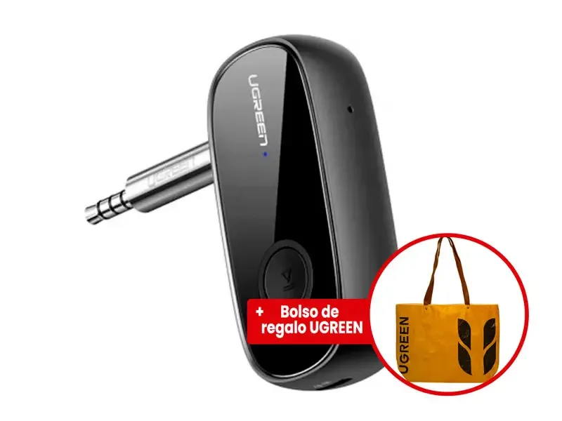 Receptor UGREEN Bluetooth 5.1 para Auto, Audio 3.5mm (70304)