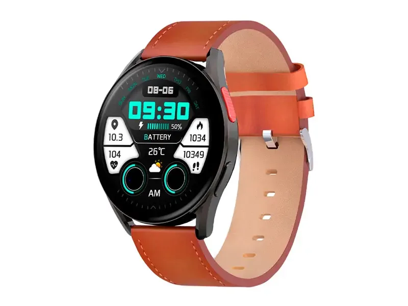 Reloj inteligente TEROS bluetooth TE-8081B 1.43" Negro/Marron