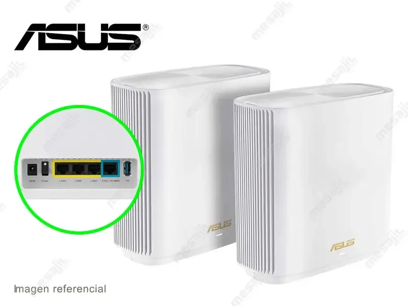Router Asus ZenWifi AX7800 (XT9) TRI-BAND Mesh  (PAQ.x2) White