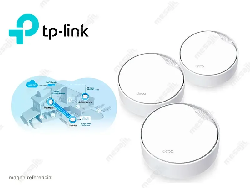 Router Mesh TP-Link Deco X50-PoE- 3  AX3000 Dual Band Whole Home WiFi 6  (Packx3)