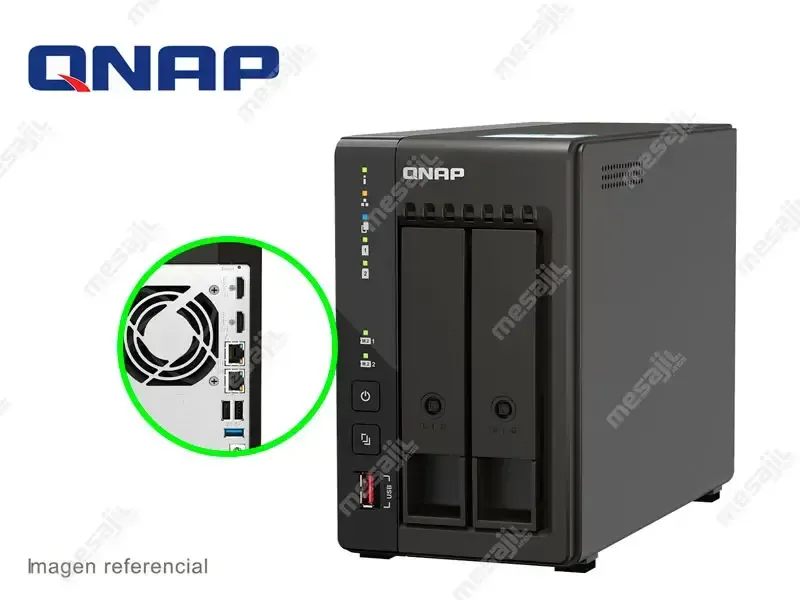 Servidor de Almacenamiento NAS QNAP TS-253E-8G-US 2 Bahias