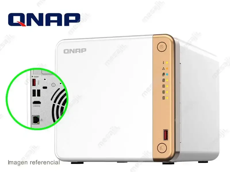 Servidor de Almacenamiento NAS QNAP TS-462 4GB 4 Bahias