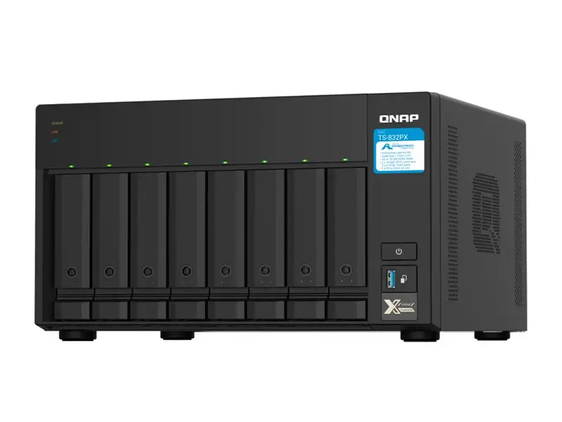 Servidor de Almacenamiento NAS QNAP TS-832PX-4G  8 Bahias