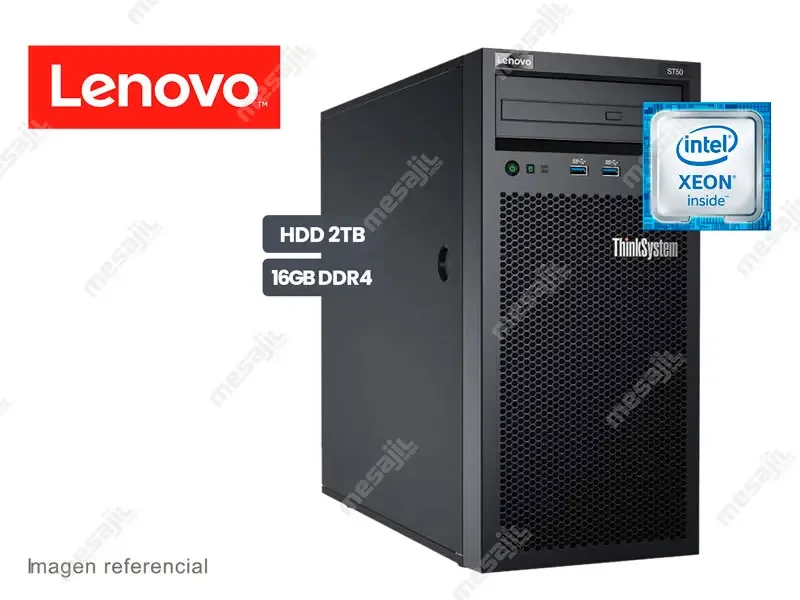 Servidor Lenovo Thinksystem ST50 E-2324G 16GB/2TB (7D8KA00ALA)
