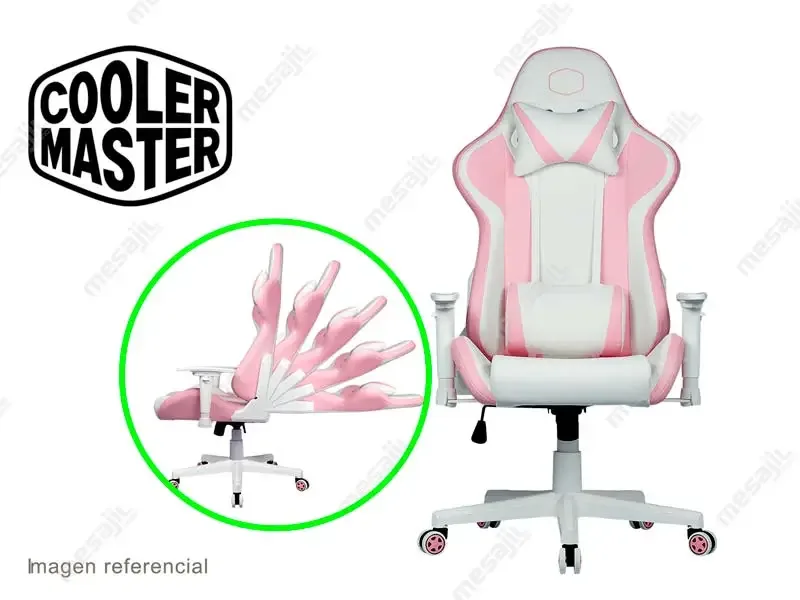 Silla Gaming Cooler Master Caliber R1S Pink &amp; White
