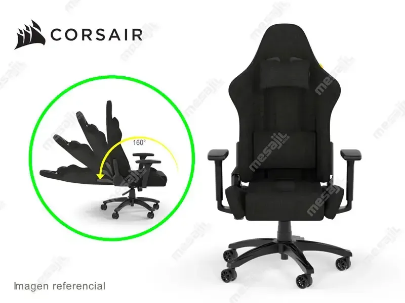 Silla Gaming Corsair TC100 Tejido Black