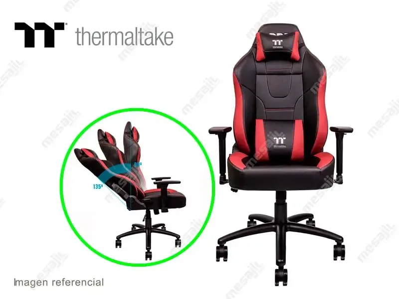 Silla Gaming Thermaltake Comfort (GGC-UCO-BRLWDS-01)  Black/Red