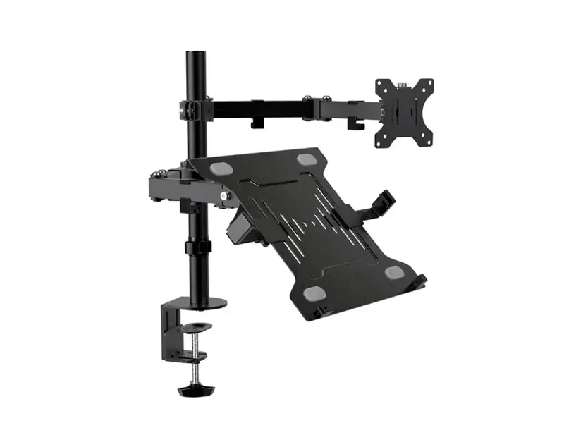Soporte Klip Xtreme para 1 monitor 32" y 1 laptop 15.6" (KMM-301)