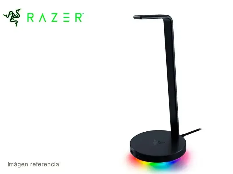 Soporte para Audifono Razer Base Station V2 Chroma RGB Black