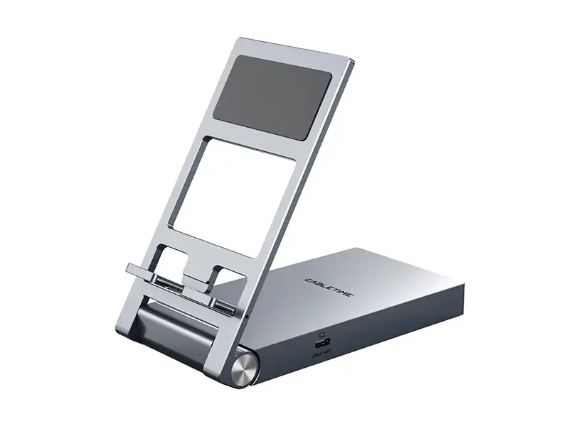 Soporte para celular/Tablet CABLETIME HUB USB-C 8 en 1 SD/HDMI/SD/AUDIO/PD 100W  CB04G