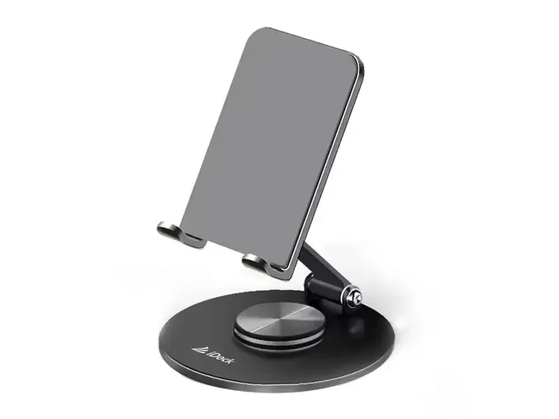 Soporte para Iphone iDock W15 Giratorio 360° Aluminio Negro