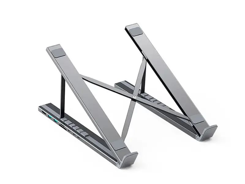 Soporte para Laptop HUB-M48 CHOETECH 7 en 1 HDMI, USB-A, USB-C, microSD