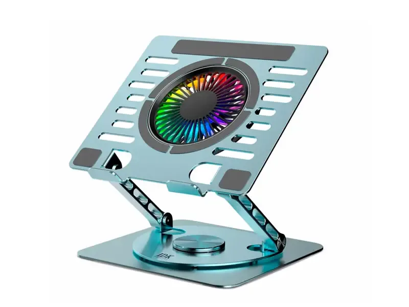 Soporte para Laptop iDock RGB 360 I15 IDK Base giratoria 360° HUB USB   c/cooler