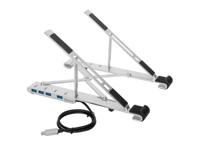 Soporte para Laptop Targus plegable 10" - 15.6"/ HUB 4 USB-A