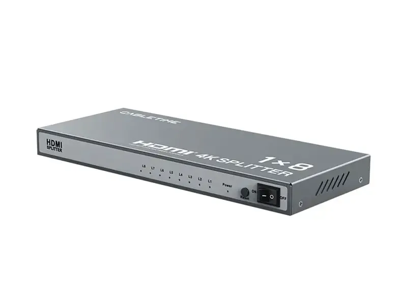 Spliter de Video CABLETIME 8 puertos HDMI 4K 30Hz CP39G