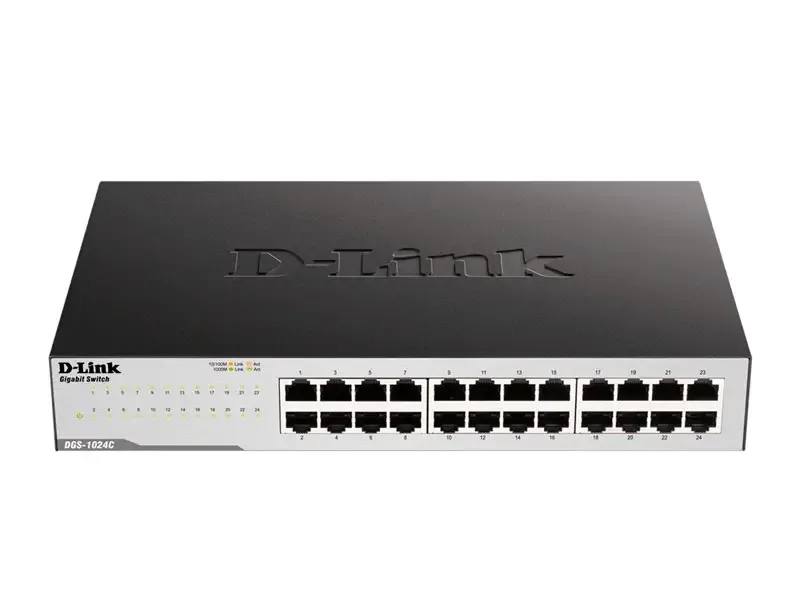 Switch D-Link DGS-1024C 24 Puertos Gigabit Port 10/100/1000 Mbps