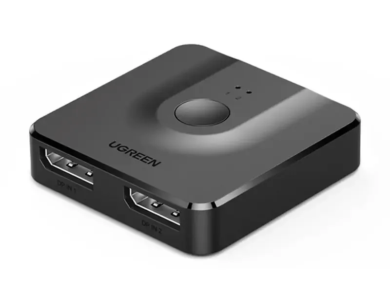 Switch KVM Ugreen DisplayPort Bidireccional 2 en 1 (60622)