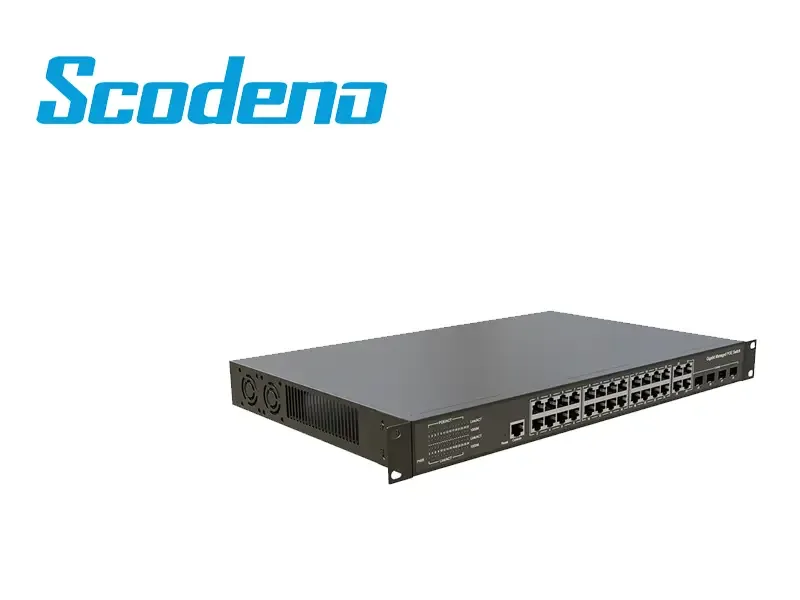 SWITCH SCODENO ZK04C24GM-AC 4X1000M COMBO, 24X10/100/1000M ETHERNET