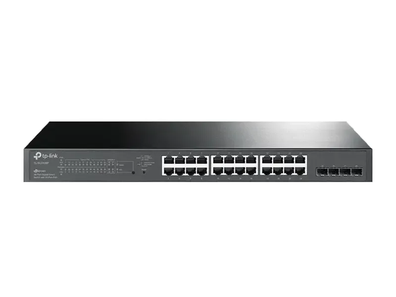 Switch Smart Gigabit JetStream de 24 puertos PoE+  4 ranuras SFP