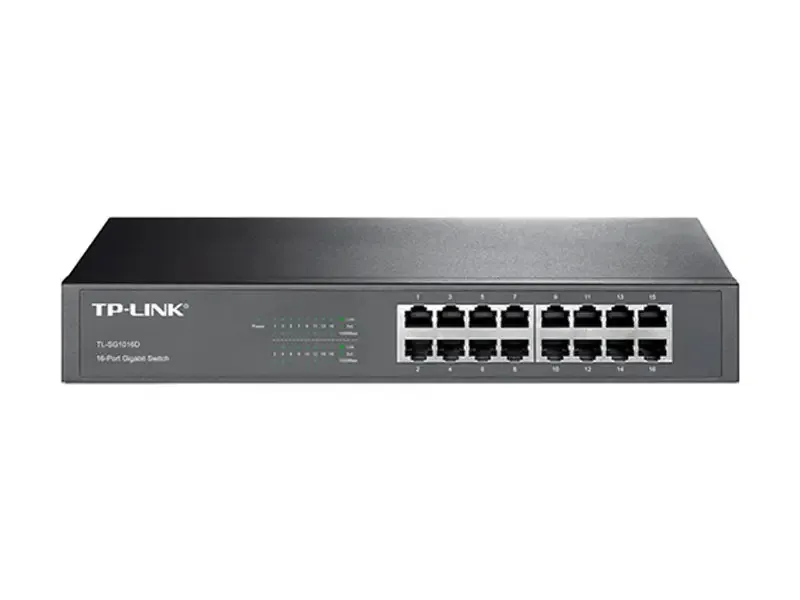 Switch TP-Link 16 Port TL-SG1016D 10/100/1000 Mbps Gigabit Metal