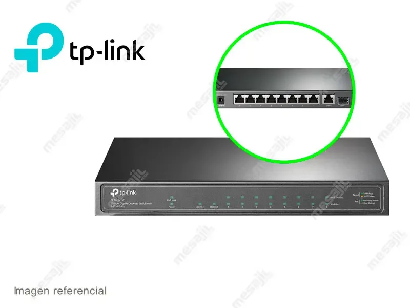 Switch TP-Link TL-SG1210P 9 Puertos/ 8 port POE Gigabit
