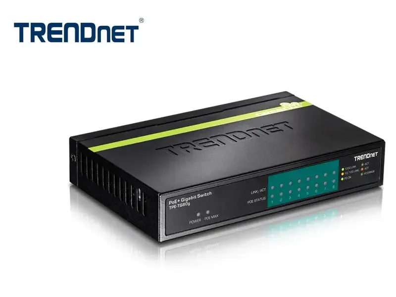 Switch TRENDnet 8-Port Gigabit PoE+