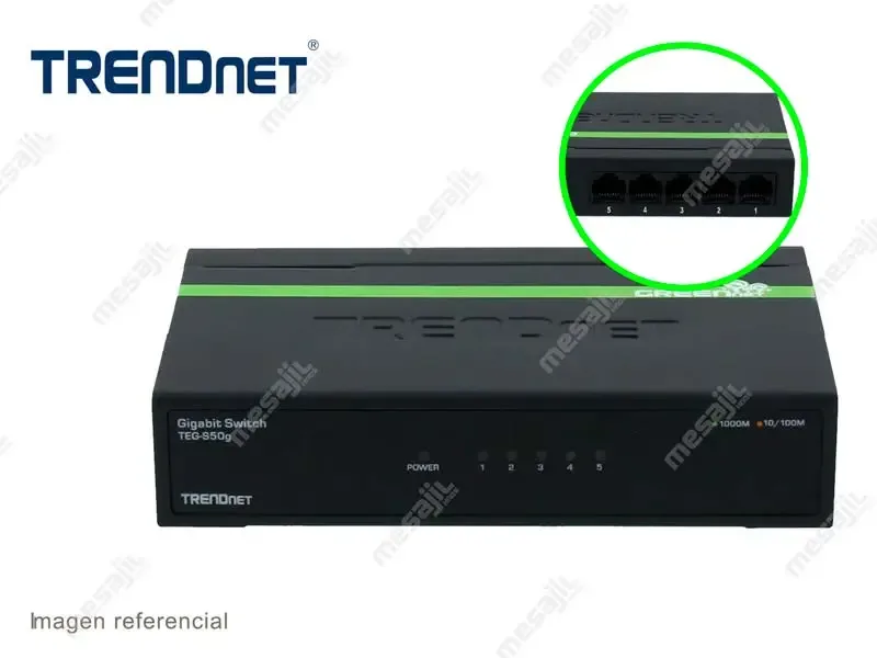 Switch TRENDnet TEG-S51G 5 Puertos Gigabit GREENnet
