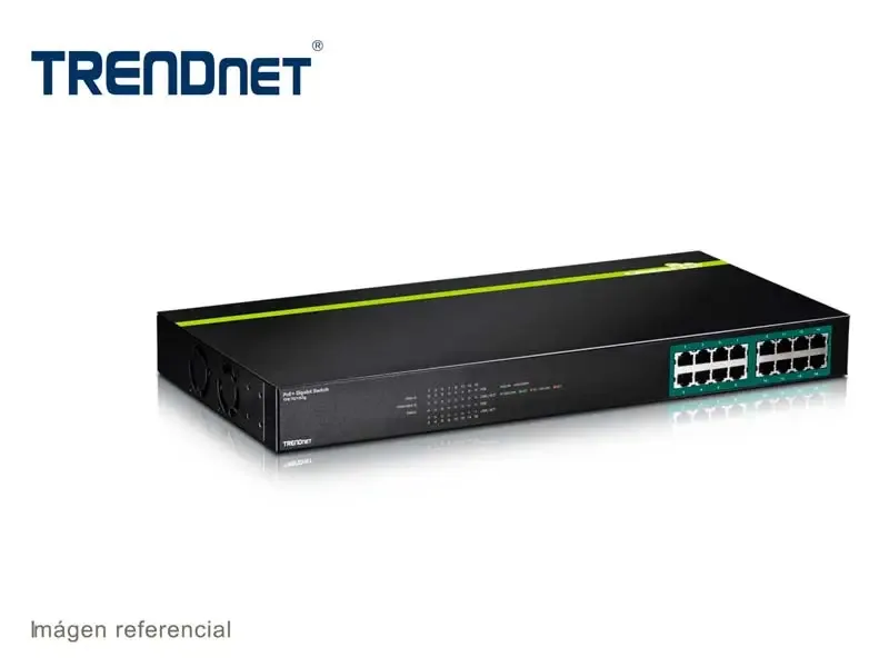 Switch TRENDnet TPE-TG160G 16 Puertos Gigabit PoE+