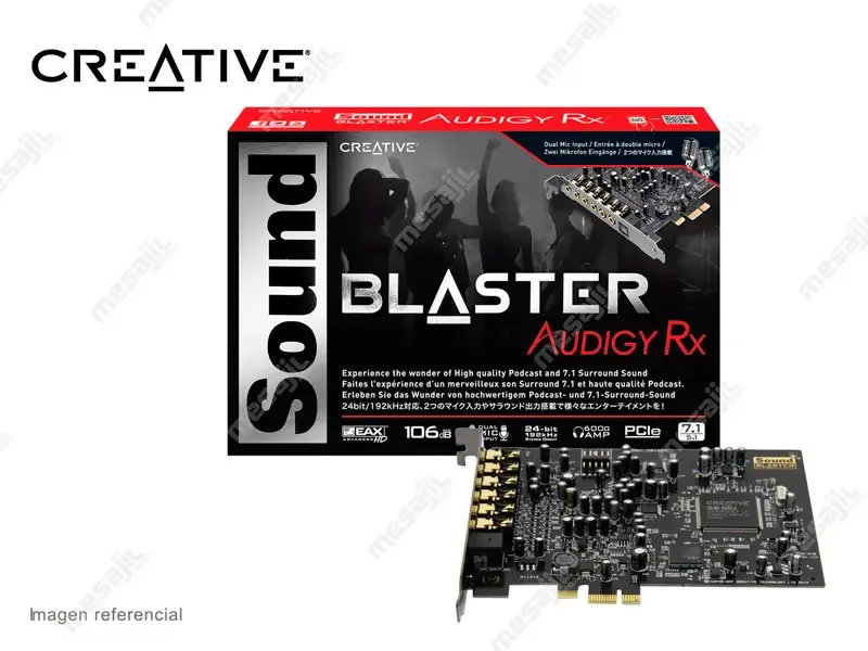 Tarjeta de Sonido Creative PCIE Blaster Audigy Rx 7.1 SB1550(70SB155000001)
