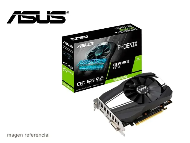 TARJETA de VIDEO ASUS NVIDIA GeForce GTX1660 Dual 6GB GDDR6