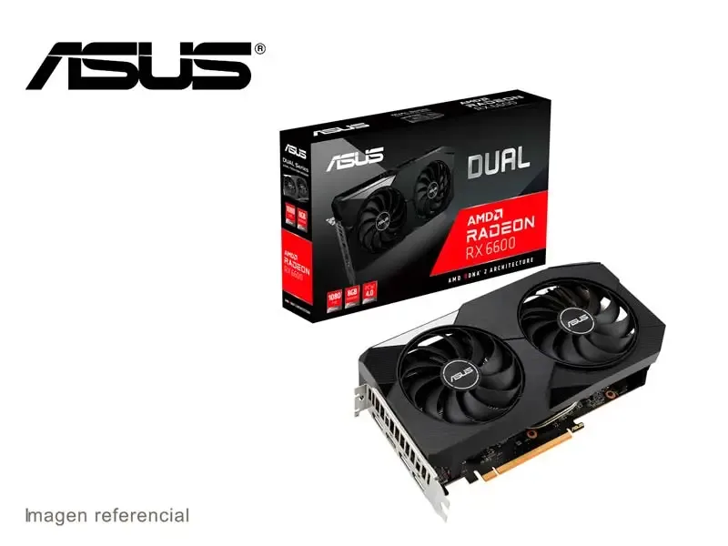 Tarjeta Grafica ASUS Dual AMD Radeon RX 6600 8GB GDDR6