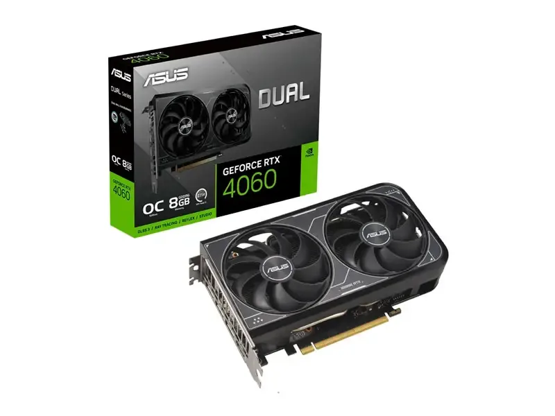 Tarjeta Grafica ASUS Dual Gaming NVIDIA GeForce RTX 4060 OC 8GB V2 GDDR6 Black
