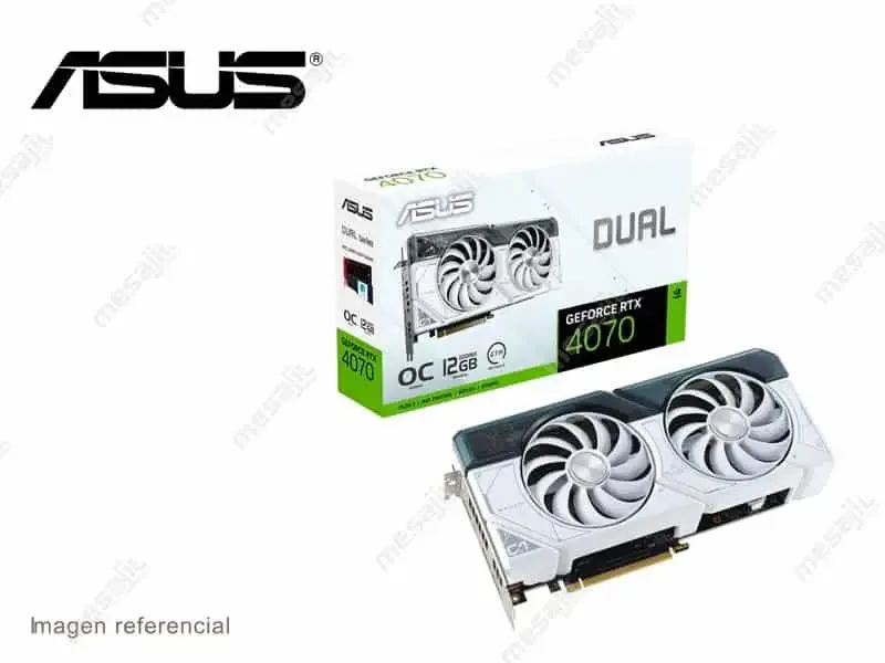 Tarjeta Grafica ASUS DUAL GAMING NVIDIA Geforce RTX 4070 12GB GDDR6X OC