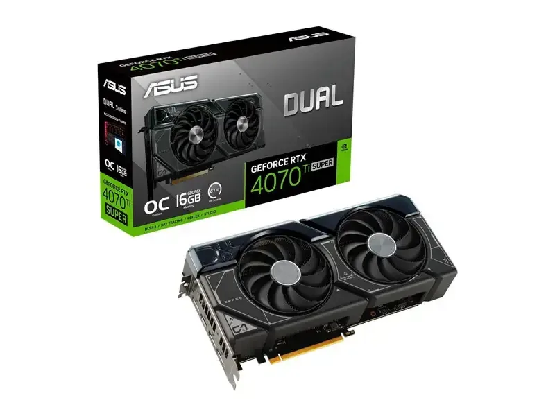 Tarjeta Grafica ASUS Dual Gaming NVIDIA GeForce RTX 4070 TI Super 16GB OC GDDR6X