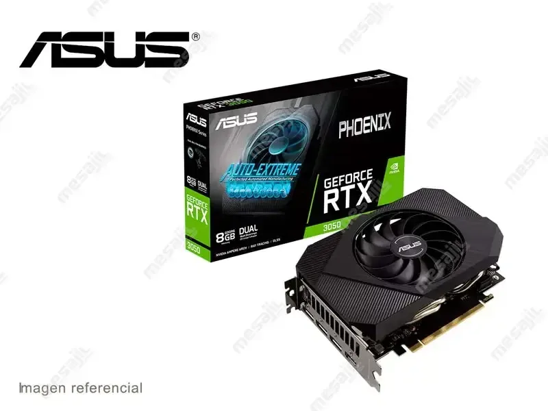 Tarjeta Grafica ASUS Dual NVIDIA GeForce PH-RTX 3050 8GB GDDR6 PHOENIX