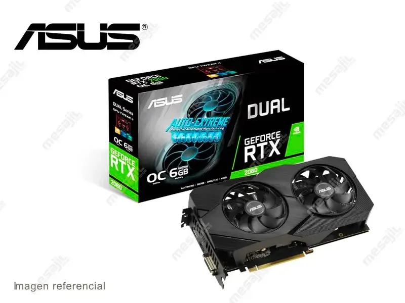 Tarjeta Grafica ASUS Dual NVIDIA GeForce RTX 2060 OC EVO 6GB GDDR6 (DUAL-RTX2060-O6G-EVO)
