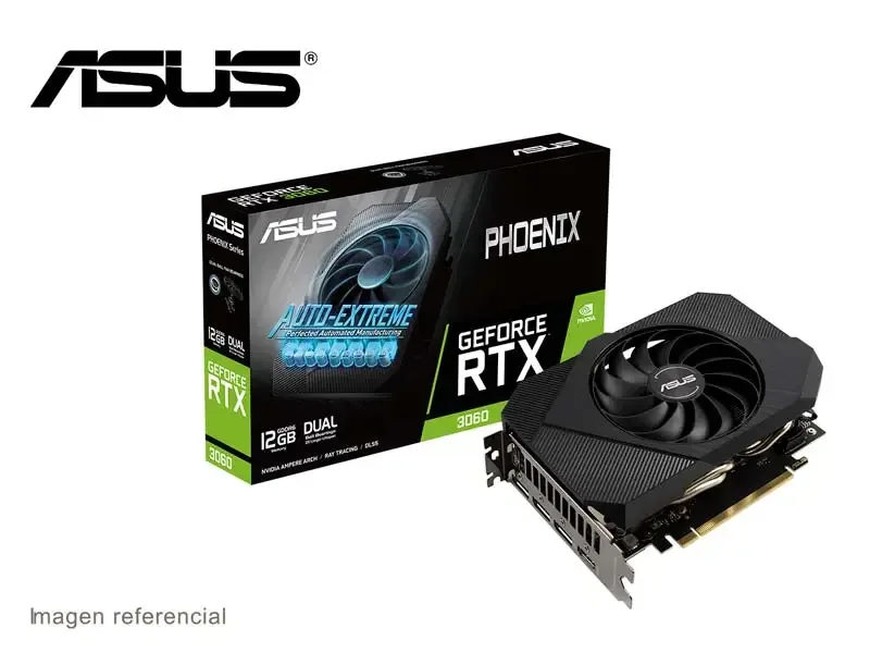 Tarjeta Grafica ASUS NVIDIA GeForce RTX 3060 12GB Auto Extreme DUAL PHOENIXX