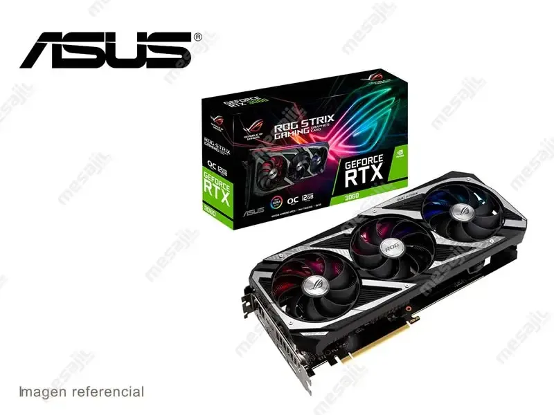 Tarjeta Grafica ASUS NVIDIA GeForce RTX 3060 OC 12GB GDDR6 ROG Strix V2 Gaming